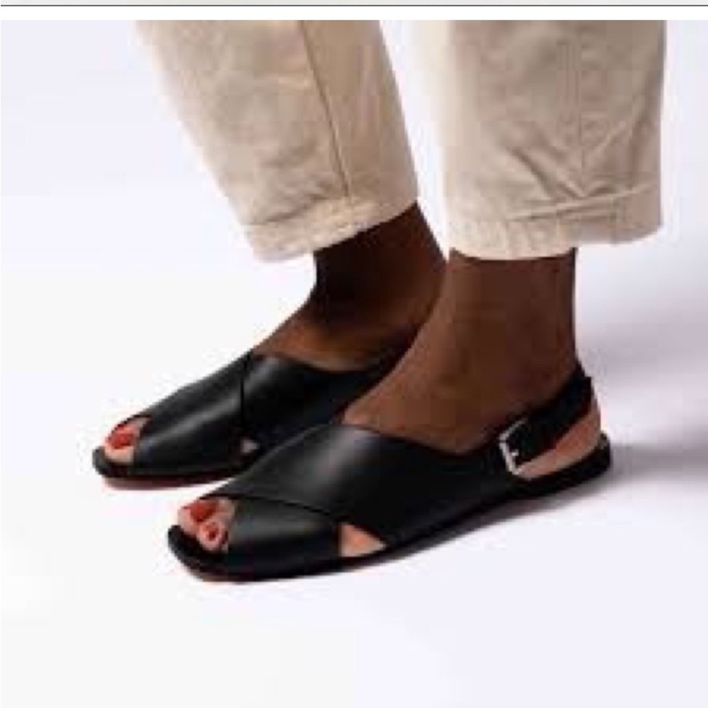 Either/Or handmade leather crossband sandals